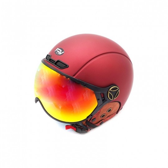 Casque JET FRV bordeaux mat...