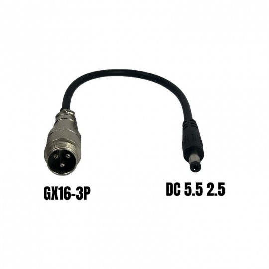 Adaptateur GX16-3P male...