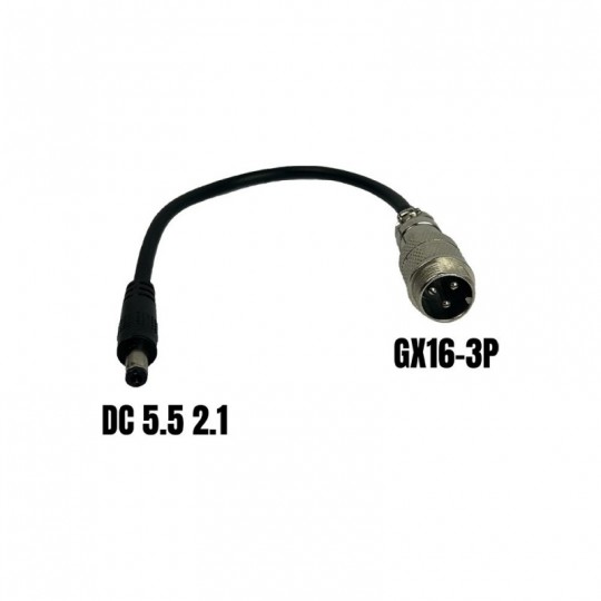 Adaptateur GX16-3P male...