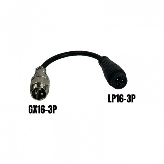 Adaptateur GX16-3P male...