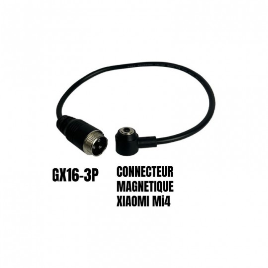 Adaptateur GX16-3 pins male...