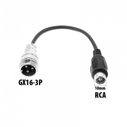 Adaptateur GX16-3P vers RCA...