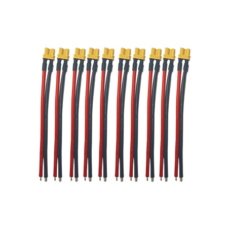 Pack Prises XT30 Avec Cables  X10 males + X10 femelles