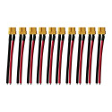 Prises XT60 Femelle avec Cable 10cm X10 pcs