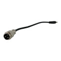 Adaptateur chargeur tous modèles (GX16 3Pins Male-DC 5.5 2,5mm Femelle)