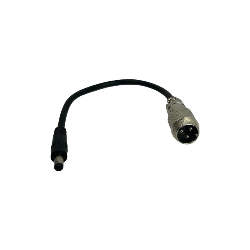 Adaptateur chargeur tous modèles (GX16 3Pins Male-DC 5.5 2,1mm Femelle)