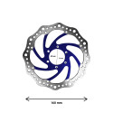 Disque de frein R6 160mm entraxe 48mm (3 couleurs) (Bleu)