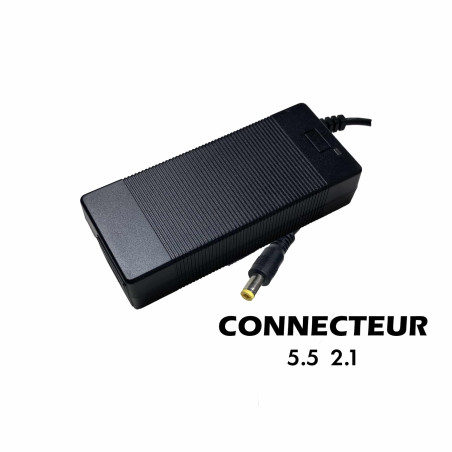 Chargeur 48V-54.6V / 2A (connecteur DC 5.5*2.1)