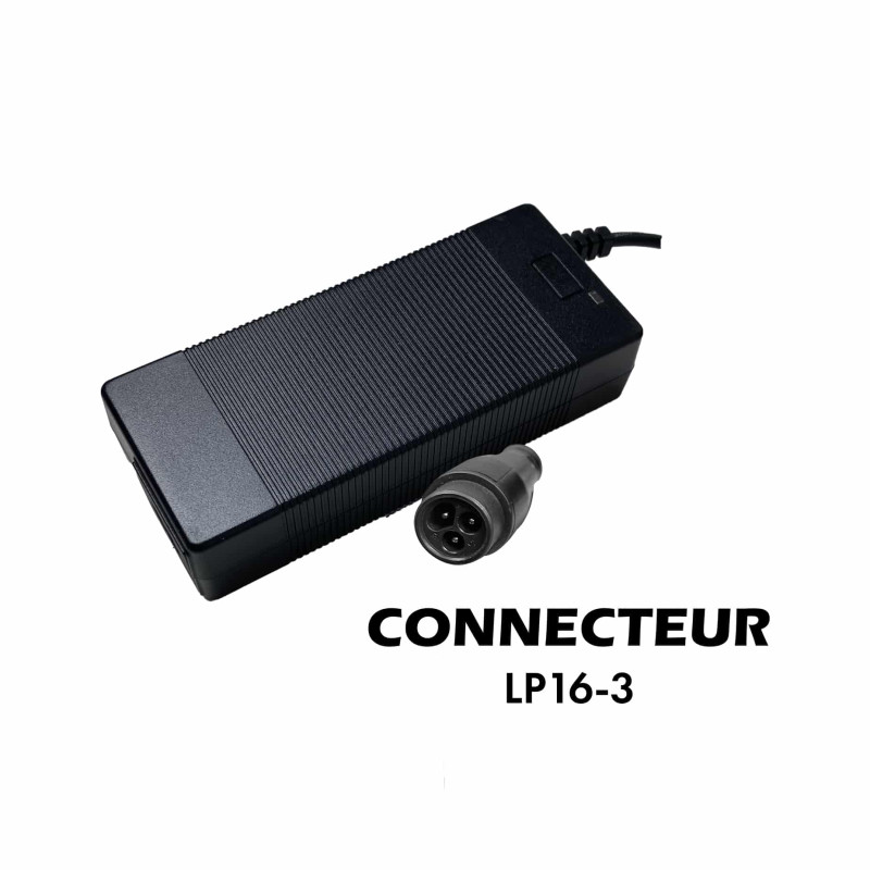 Chargeur 48V / 54.6V / 2A (connecteur LP16-3)